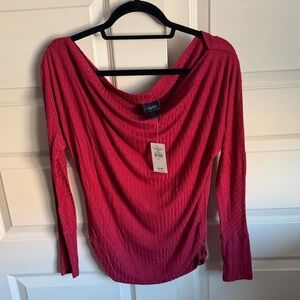 Daytrip Red Long Sleeve Women's Top
